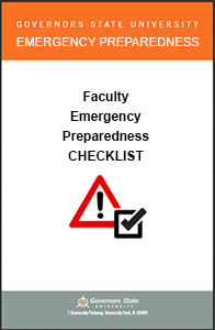 Faculty Emergency Preparedness Checklist