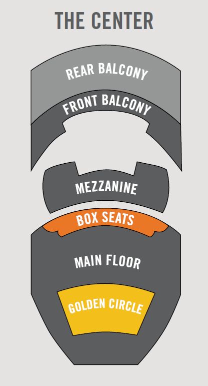 Seating Chart with Golden Circle Seating Seating Chart with Golden Circle Seating