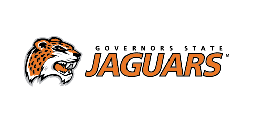 Governors State Jaguars athletic logo featuring an illustration of a snarling jaguar
