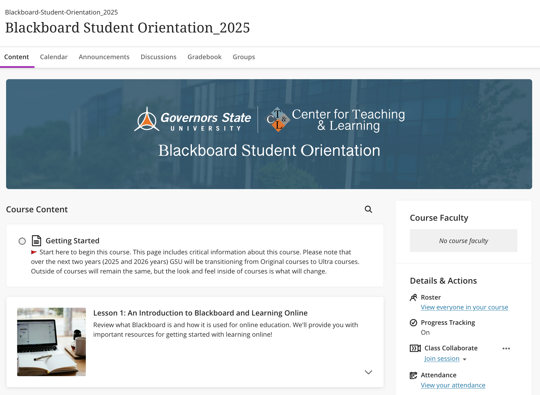 Blackboard Student Orientation